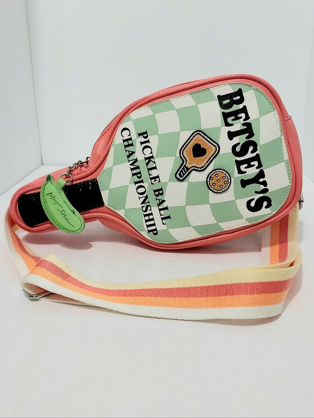 Betsey Johnson Pickleball Championship Crossbody Sling Bag - Picture 1 of 7